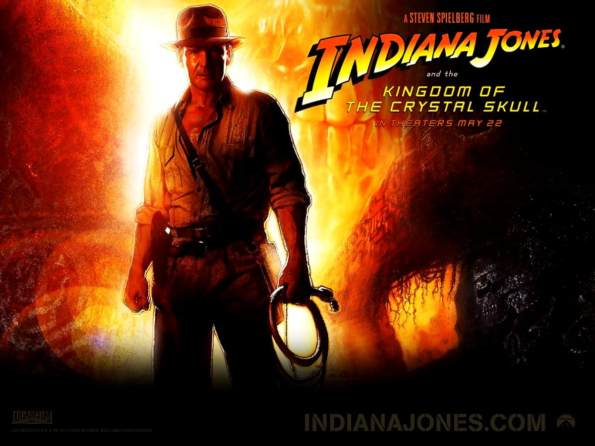 Людина, яка горить (сцена з фільму "Індіана Джонс") — обої на телефон 1024x768